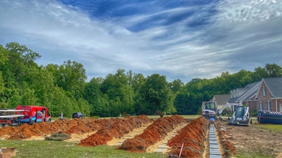 T&J Panel Septic Drain Field Installation Photo